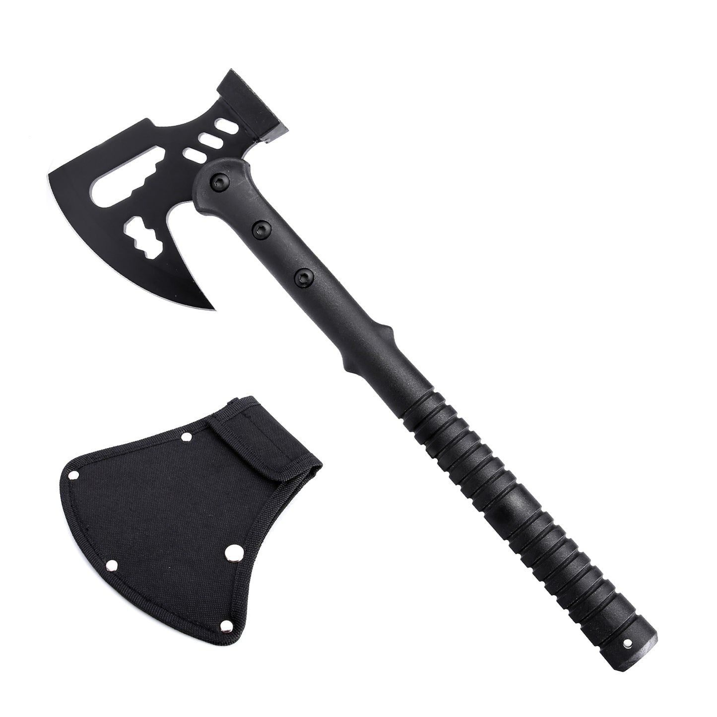 KHU Camping Axt Überlebensbeil Axt mit Scheide - Nylon Fiber Griff für Outdoor Jagd Wandern Camping Ausrüstung